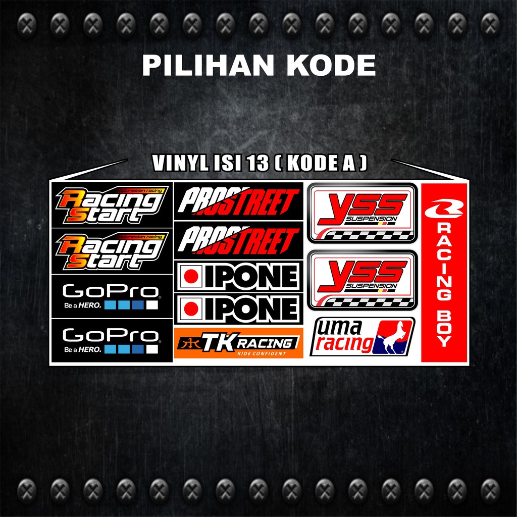 Stiker Pack  Racing Sticker Racing VOL.9