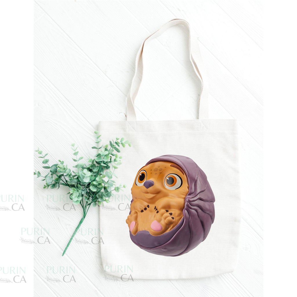 Tote bag Kanvas Gambar Disney Raya Baby Tuktuk