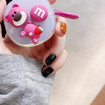 WM01 casing Lucu Kartun Earphone Case untuk Baseus WM01 TWS Lembut Silicone Pelindung Case