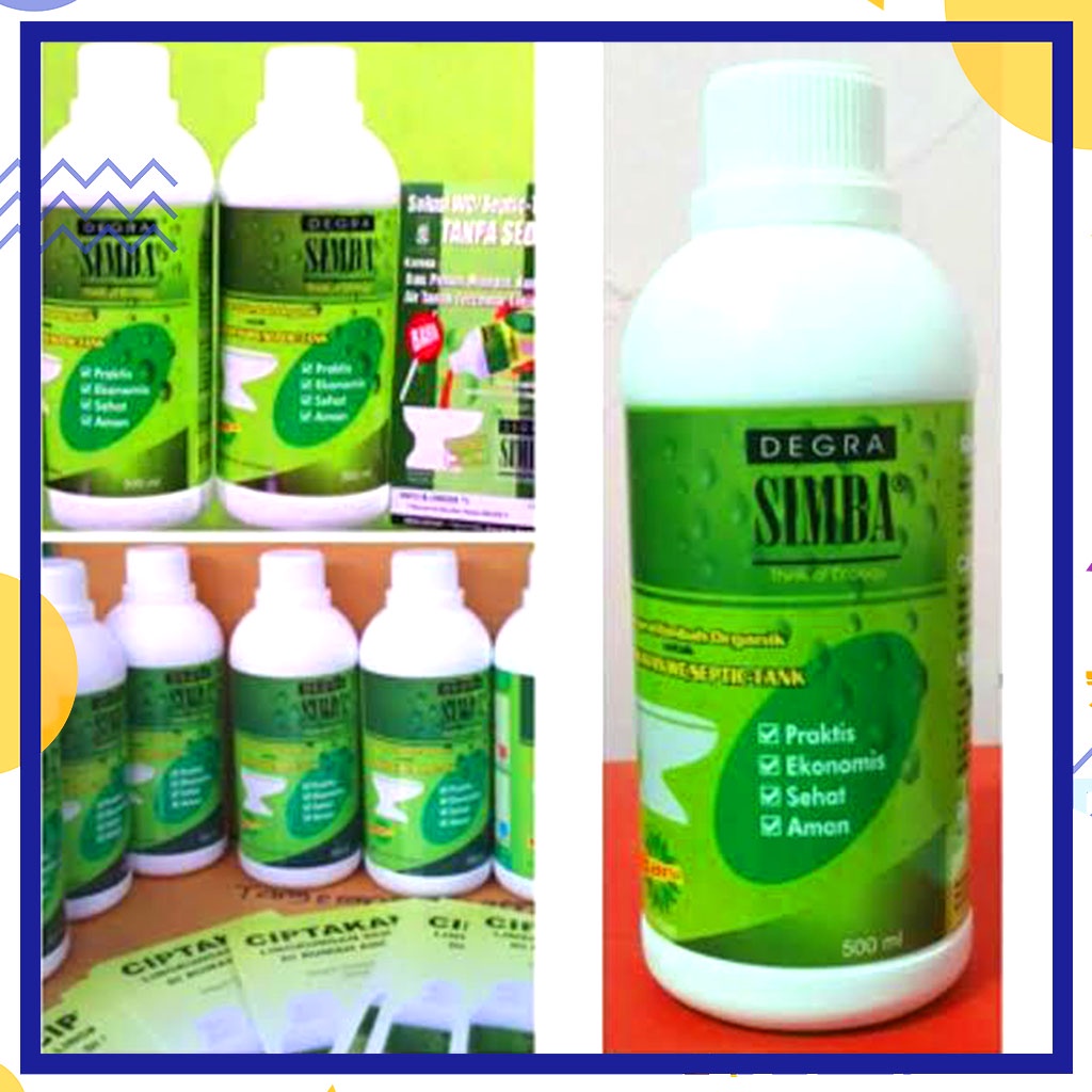 Degra Simba Solusi OK WC/Septic Tank Mampet Penuh Tanpa Harus Disedot - Degra Simba Obat WC Mampet Cairan Pembersih WC Dan Wastafel