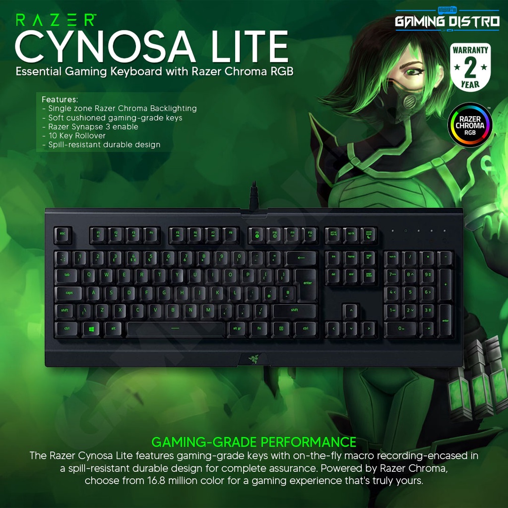 Razer Cynosa Lite Essential Gaming Keyboard
