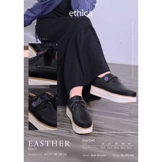 EASTHER SHOES © SEPATU FLATFORM WANITA