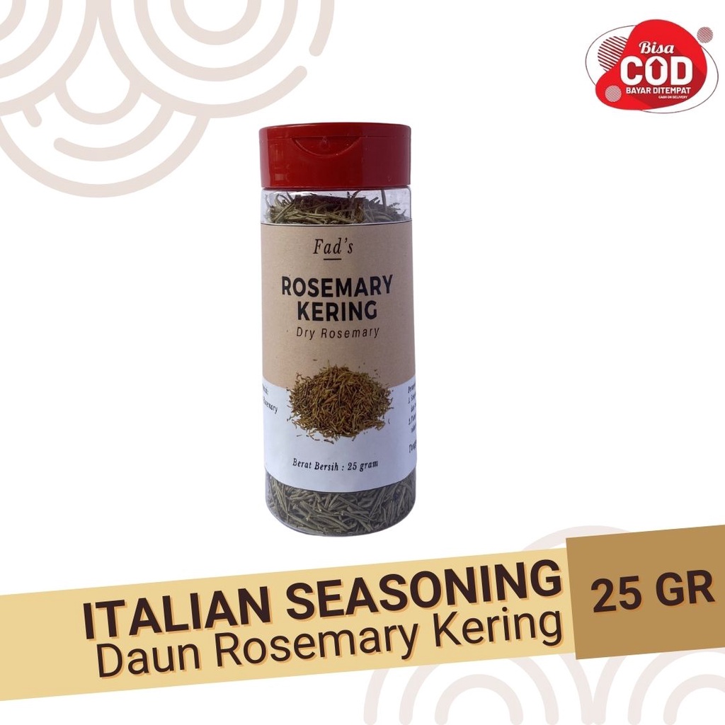 Fad's Italian Herbs Botol - Basil Oregano Parsley Peretseli Rosemary Thyme Italian Spices Italian Seasoning