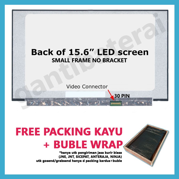 LCD LED 15.6 inch slim 30 pin Small frame no bracket bezel thin