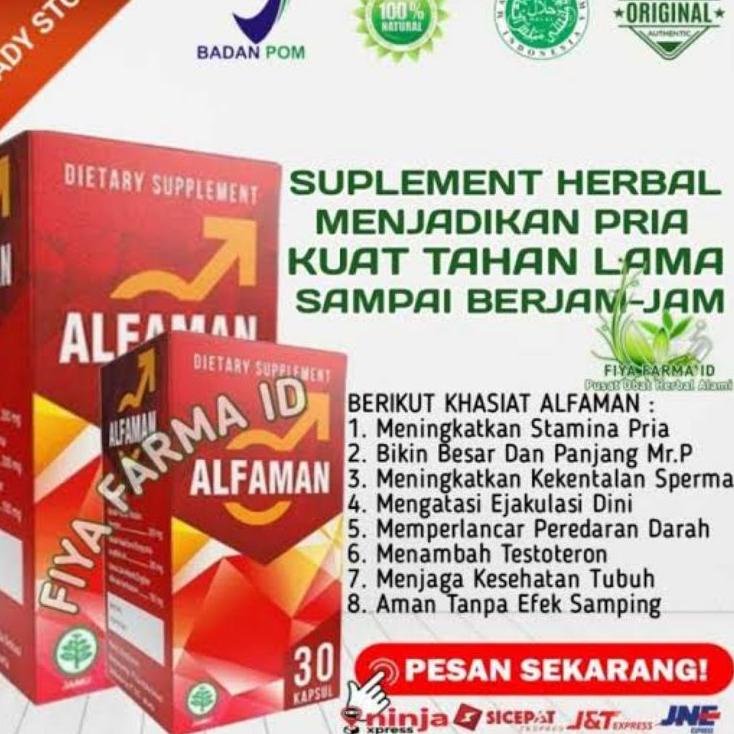 g6★ Alfaman - Alfa Man Herbal Asli Obat Stamina Pria Original 100% ( toko_herbalis09 ) Q6G ❤️