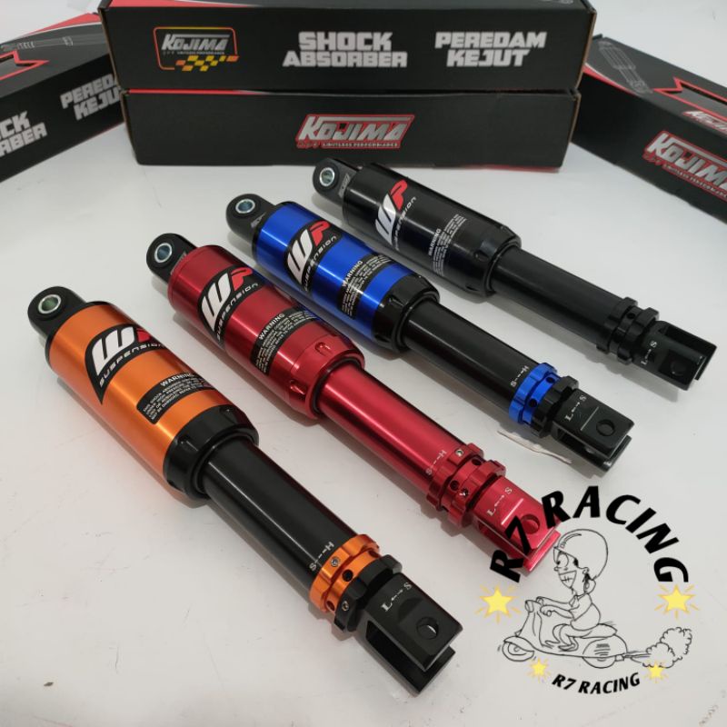 shockbreaker kojima copy wp tabung atas mio beat vario 308mm shock shok copy wp matic 308mm