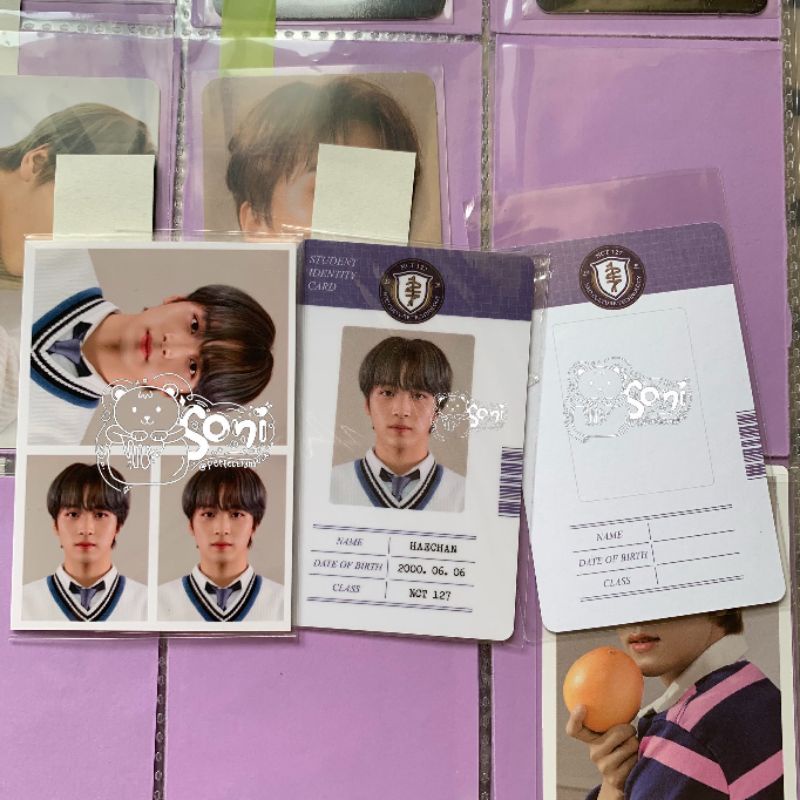 (BOOKED) haechan b2s 2021 student id card + photo set