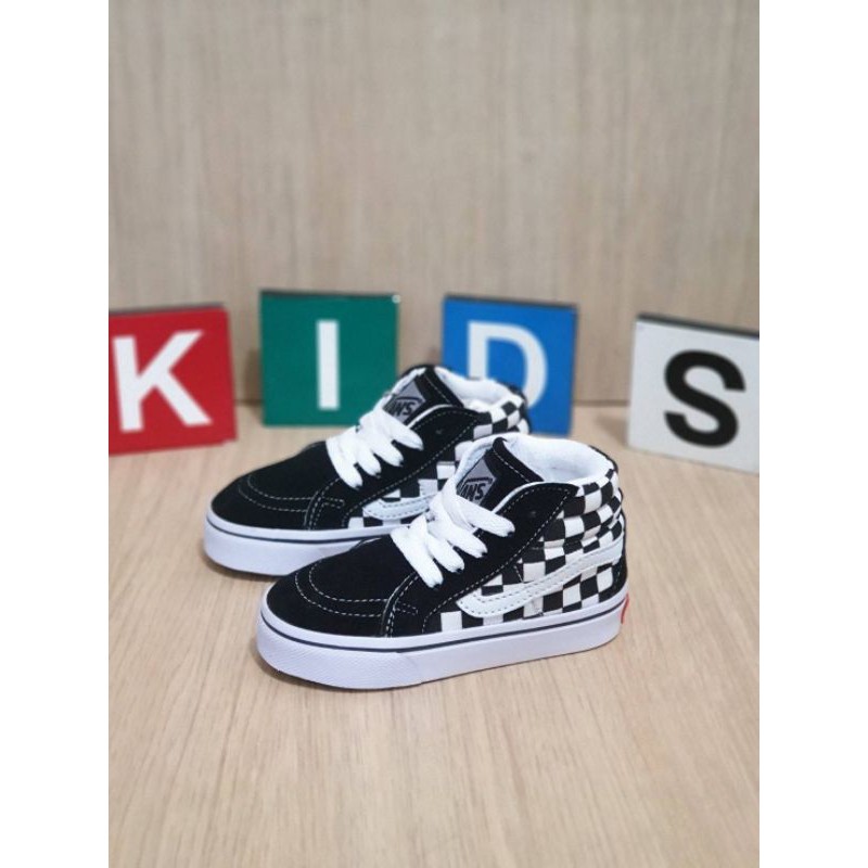 SEPATU ANAK VANS CHECKERBOARD PREMIUM HIGH QUALITY SEPATU VANS ANAK TALI