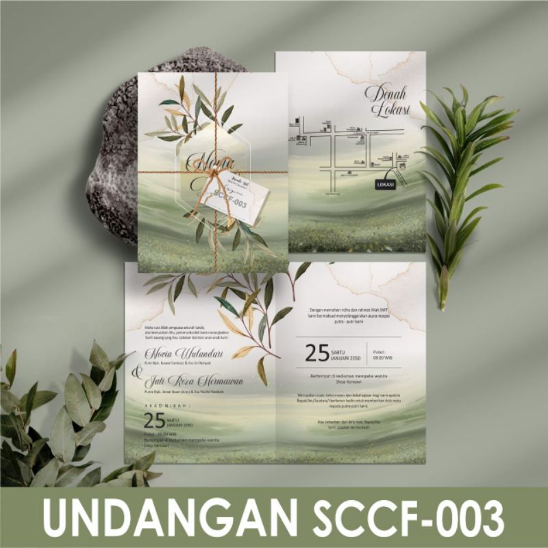 Blangko undangan griya card SCCF 003