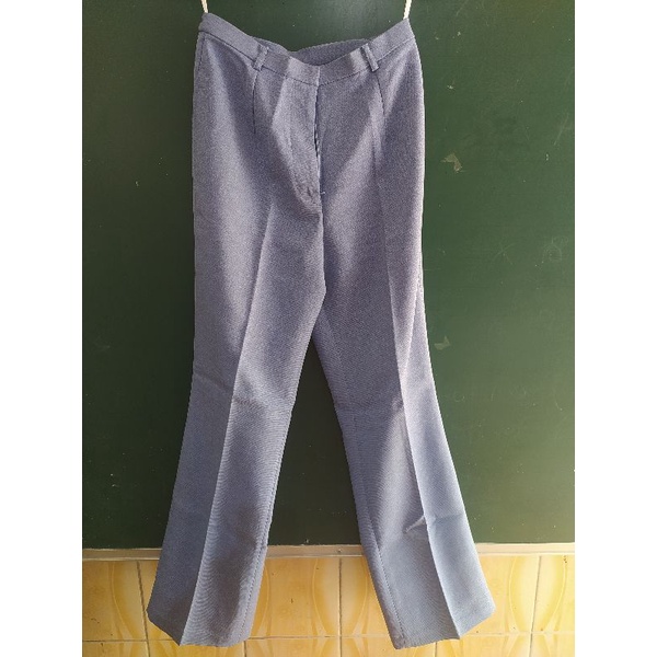 PAKAIAN DINAS 1 SET / SERAGAM SAFARI / BAJU GURU WANITA BIRU TELOR ASIN