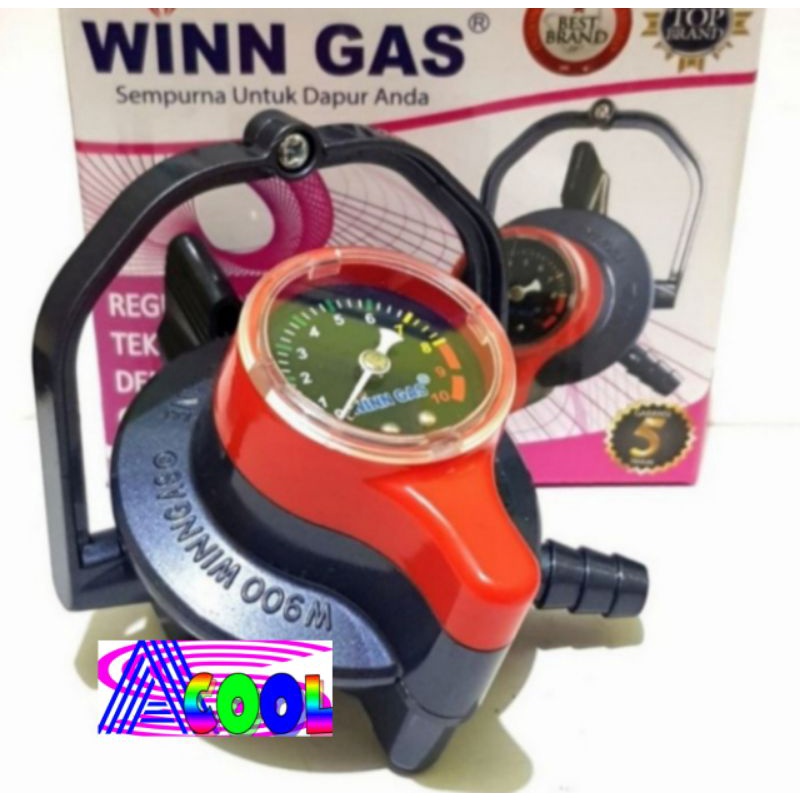 WINN GAS Regulator W 900 M Meter Triple Lock/Tiga Pengunci Pengaman