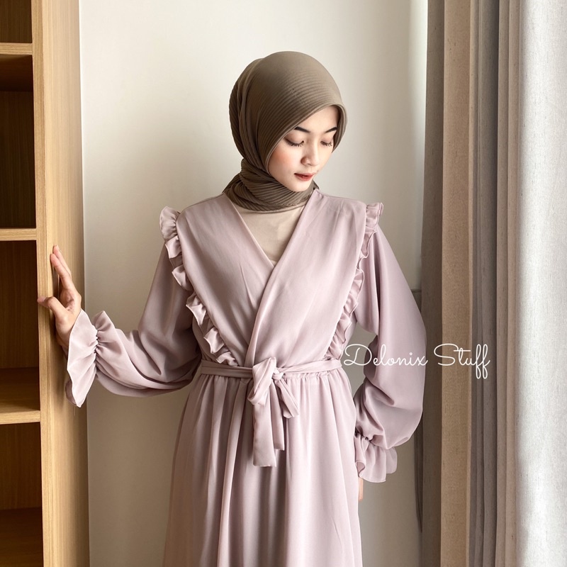 Long outer ceruty dress