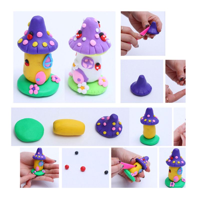 Mary 50-warna Polymer Clay Slime Putty Mainan Lembut Oven Baking Clay Novelty Anak Laki-Laki Perempuan Paskah Hadiah Craft Mainan Anak DIY K