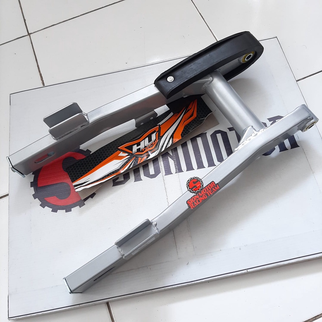 Jual Swing Arm Sasis Modifikasi Kawasaki Kaze Hutech Silver Shopee