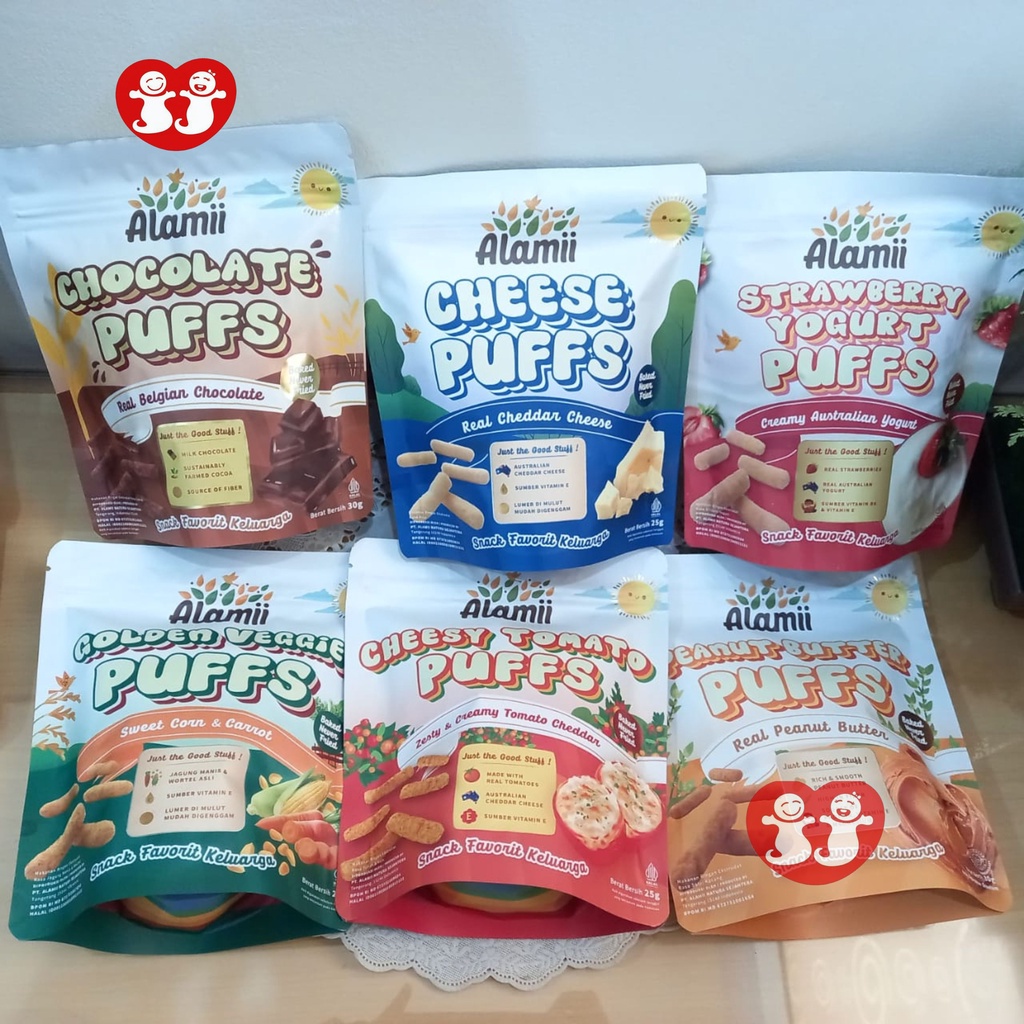 Alamii Puffs Snack Anak Sehat MPASI Bayi No MSG