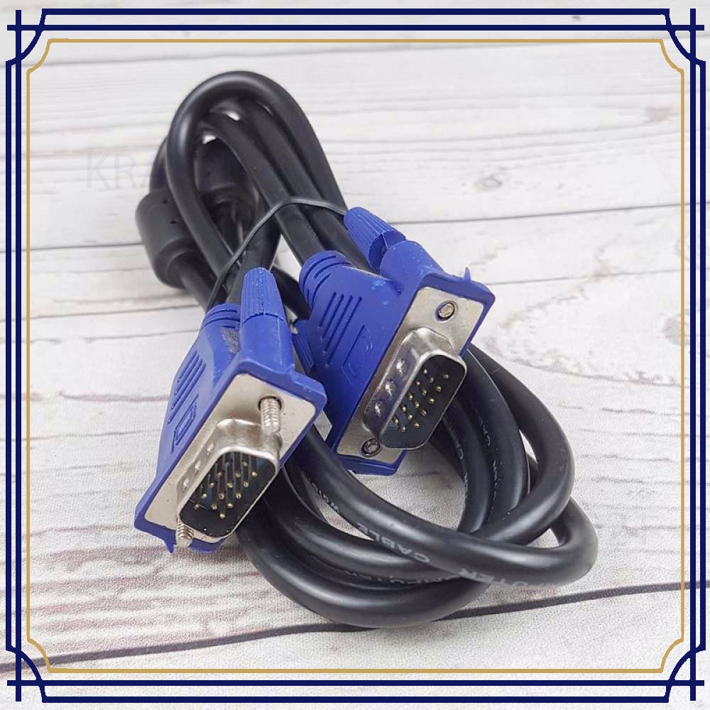 Kabel VGA 15 Pin Male ke Male 1.36 Meter KK344