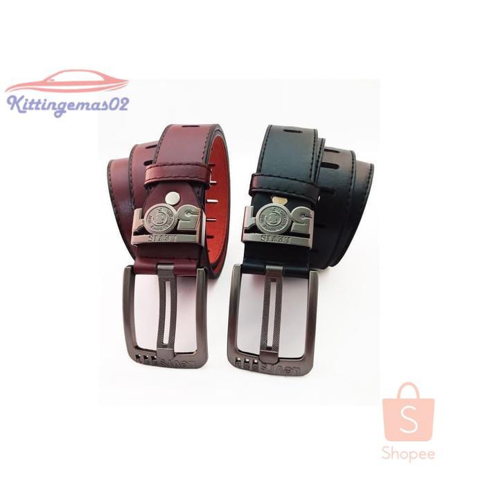IKAT PINGGANG PRIA GESPER SABUK KTG2I1320 LEVIS 501 COWOK JARUM TALI KULIT