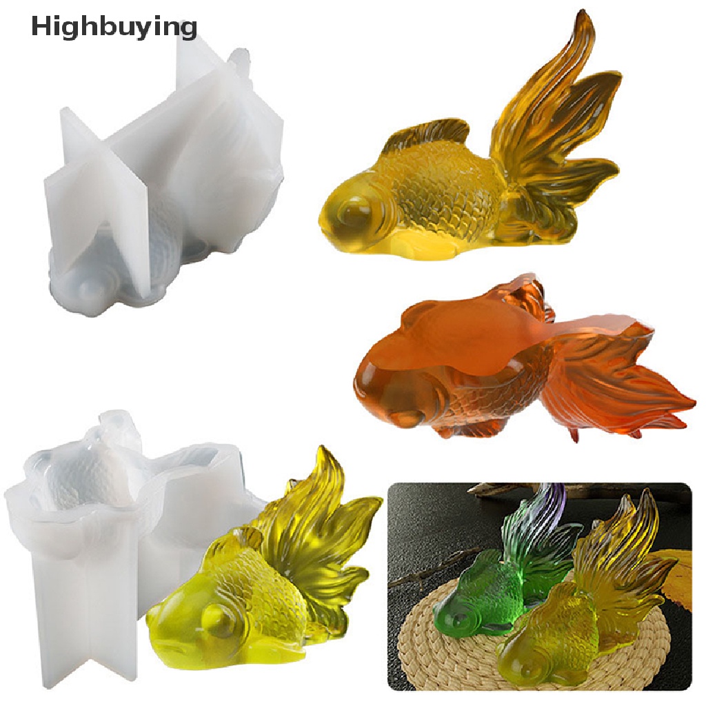 Cetakan Silikon Bentuk Ikan Mas 3D Untuk Dekorasi Meja Glory