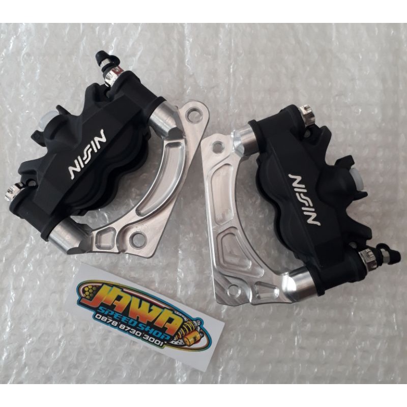 Kaliper nissin twin africa 4P ori braket disc 260mm beat scopy vario 125 vario 150 mio fino mio soul