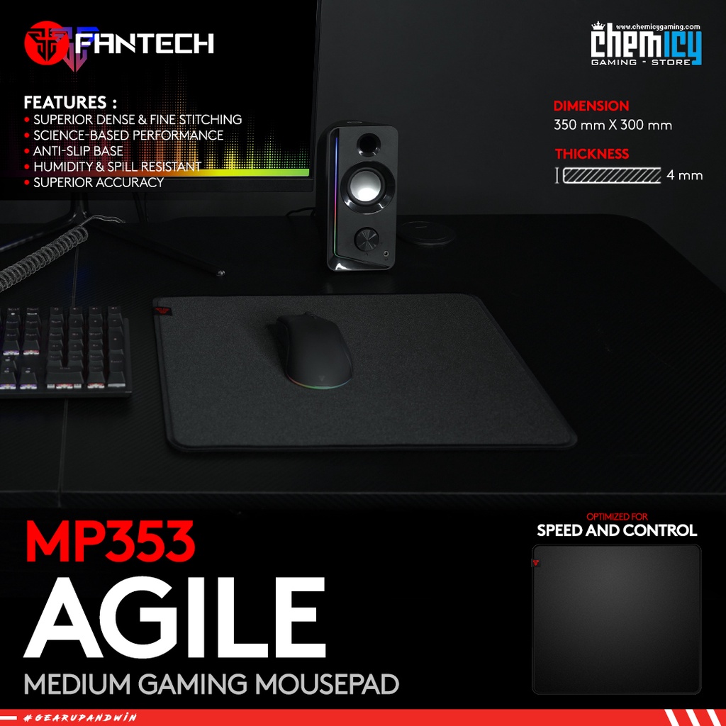 Fantech Agile MP353 Medium Cloth Gaming Mousepad