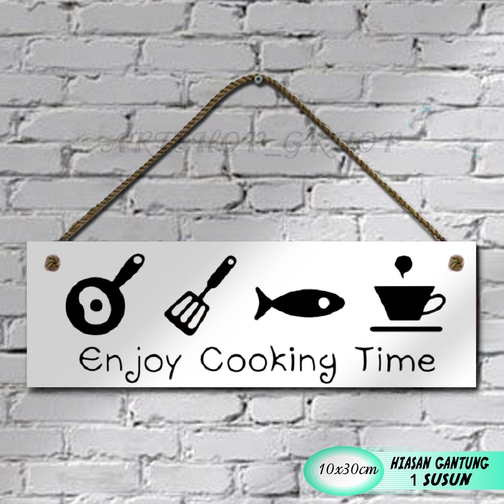 Hiasan dinding dapur pajangan shabby walldecor poster kayu.kitchen cook PAJANGAN dapur