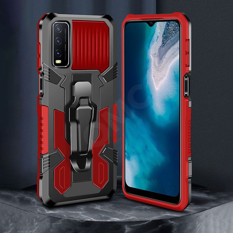 Hard Case Vivo Y20 Y20i Y20S Y21 Y21S  Y20SG Y30 Y50 Y30i Y50i Y33S Y53S Case H8 I-Crystal Transformer Robot Ironman Kickstand