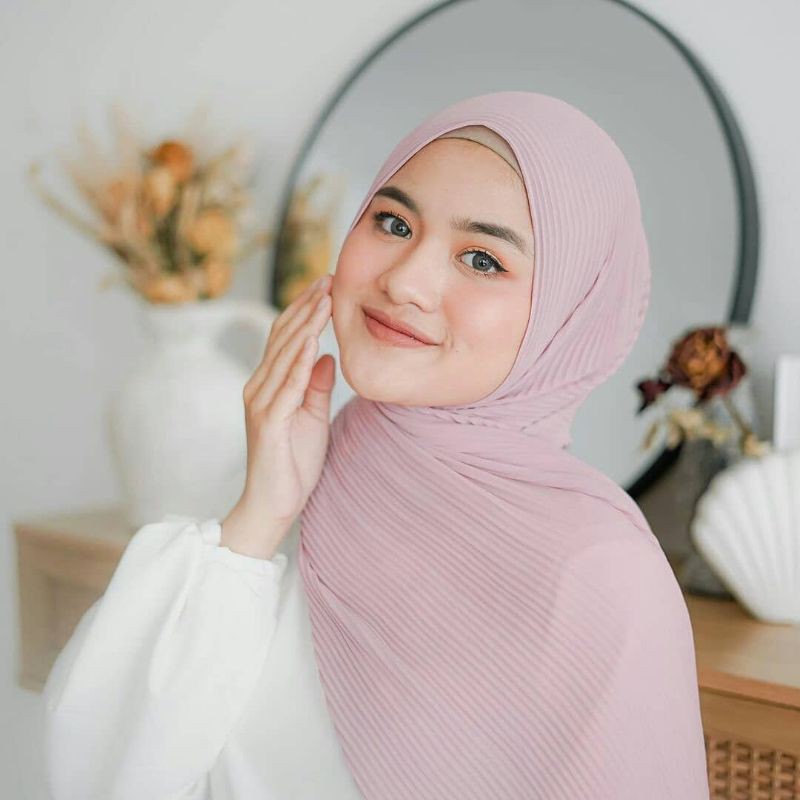 (PREMIUM) pashmina PLISKET ceruty babydoll /PLEATED SHAWL