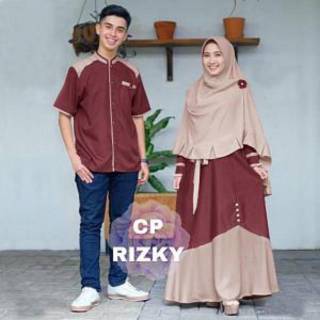 Ready warna baju  couple busana  muslim  cewek cowok gamis  