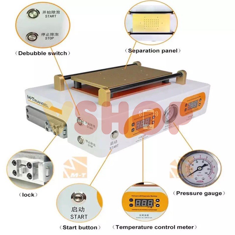 MESIN PEMISAH LCD TOUCHSCREEN SEPARATOR + BUBBLE REMOVER M2 M-TRIANGEL