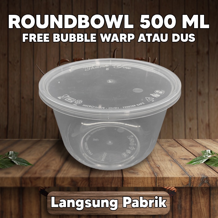 Thinwall Mangkuk 500ml | Mangkok Plastik 500 ml | Cup Salad