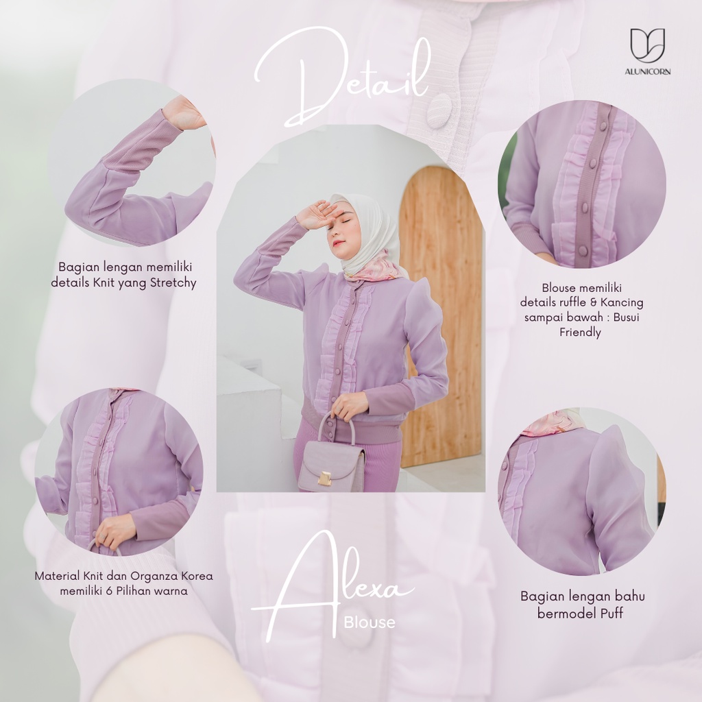 Alunicorn - Alexa Blouse - Blouse Wanita-3