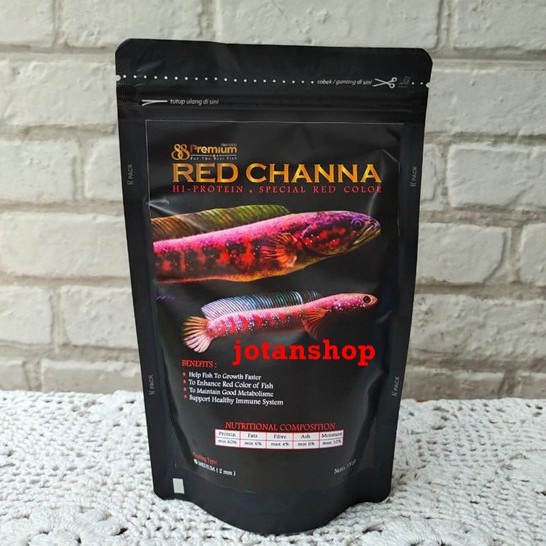 Pellet Premium 88 RED BLUE YELLOW CHANNA CANA PREDATOR Pakan makanan Ikan pelet