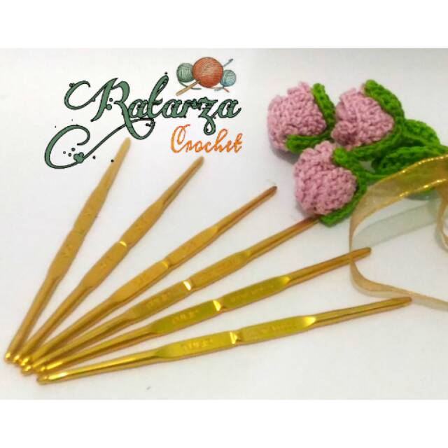 Jarum rajut / Hakpen Tulip Gold