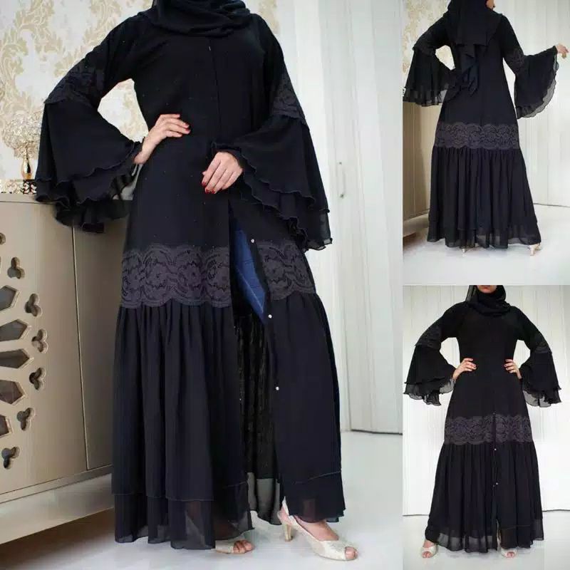abaya turki black