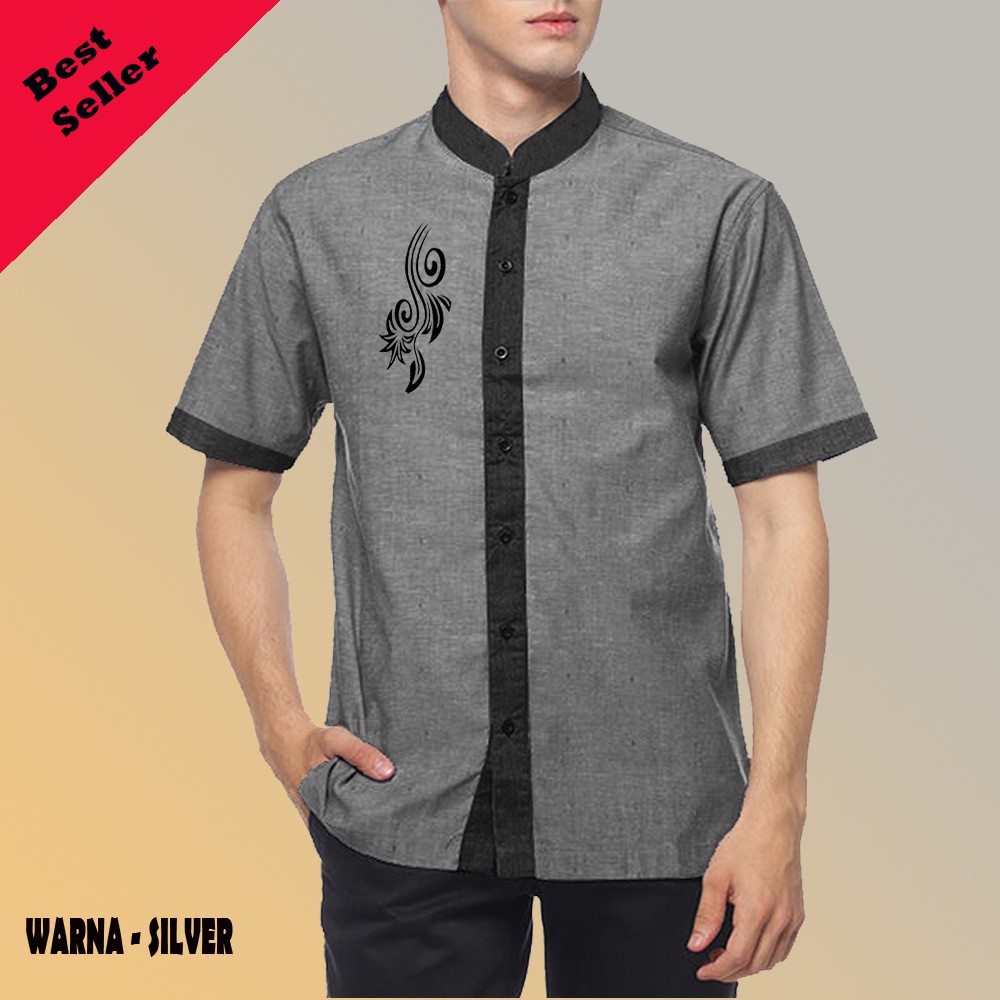 Baju Koko Terbaru Polos - Koko Pria Birdir - Koko Keren Sedia 2 Warna, Bisa Seragam Ibadah Pesta COD