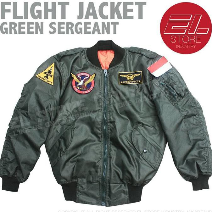 Hot Stuff! Jaket Bomber Pilot Pesawat Tempur F-16 From El Store Industry