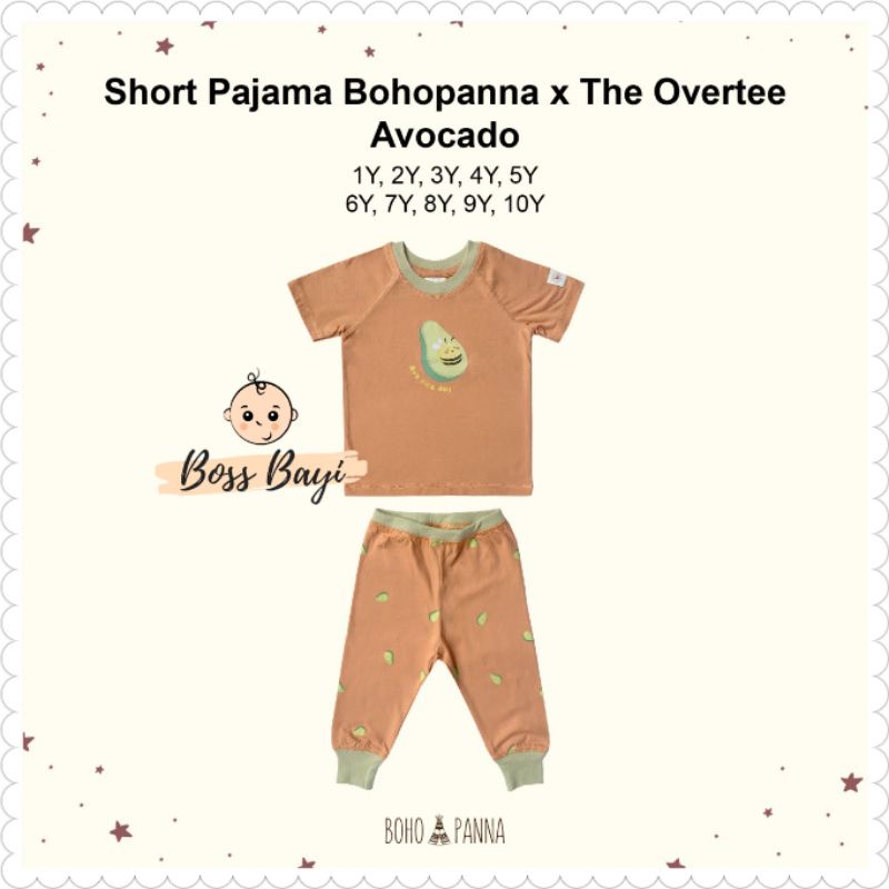 BOHOPANNA x THE OVERTEE - Short Pajama / Setelan Pendek Panjang CPR Piyama Anak