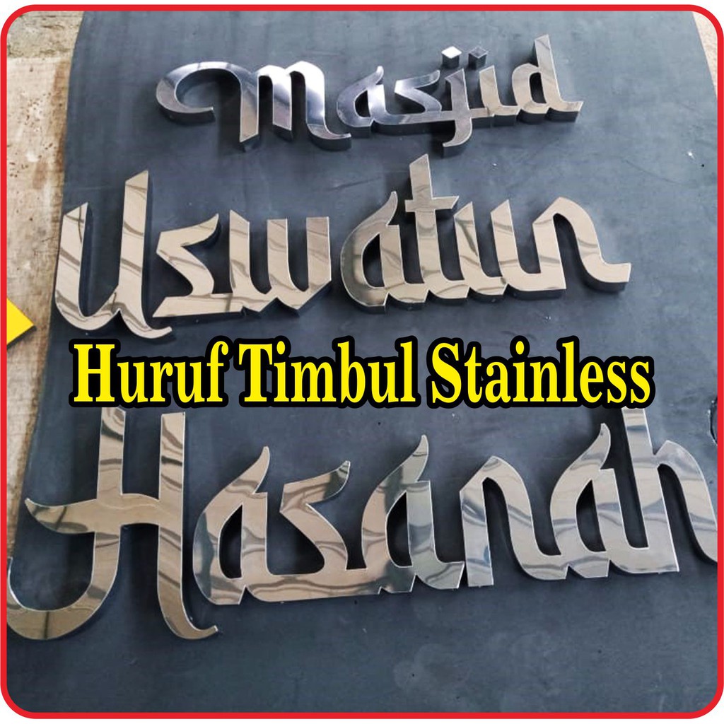 HURUF TIMBUL STAINLESS