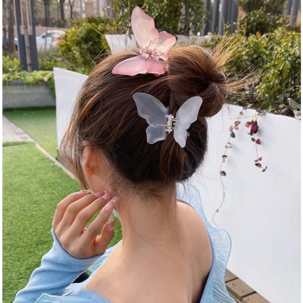 Jedai Korea KUPU BUTTERFLY Premium Jepitan Jepit Rambut Klip Aksesoris Cewek Hair Pin Clip Claw Wanita Cewek