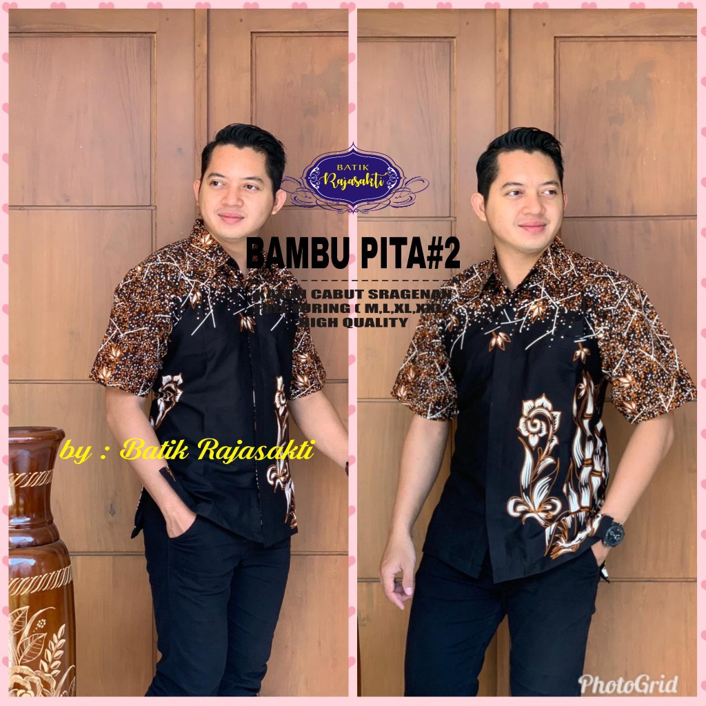 BAMBU PITA RAJASAKTI KEMEJA BATIK SOLO PRIA LENGAN PENDEK LAPIS FURING ATASAN BATIK PREMIUM MODERN KATUN HALUS BAHUWIRYA  BANAMITRA BANAMITRA PUTIH BANGSAWAN BAYU PUTRA BERLIAN BIRU BHARATAYUDA BIMASENA BIRENDRA BIRU INDAH BRAHMAKERTA BRAHMAKERTA MERAH