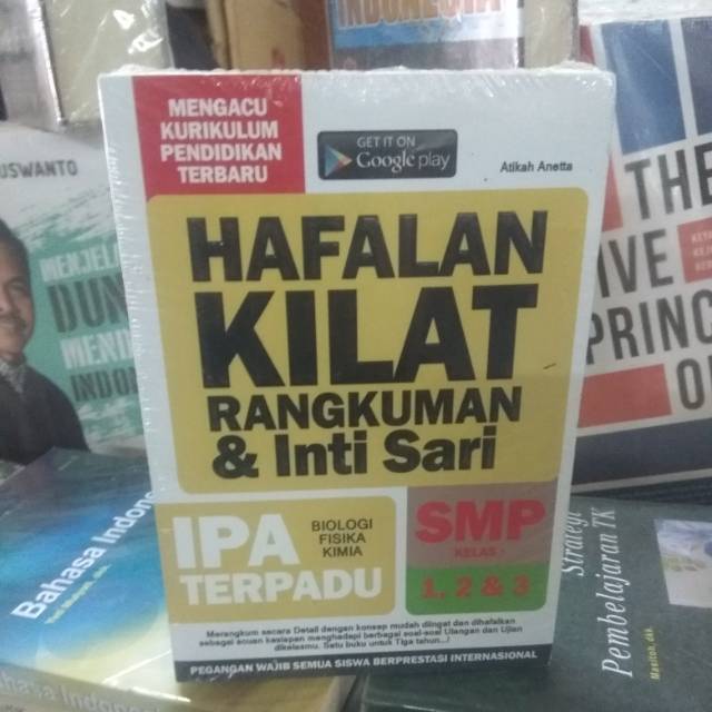 Buku HAFALAN KILAT RANGKUMAN & INTISARI IPA SMP