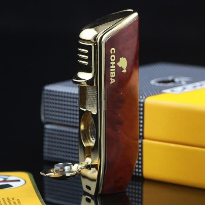 Korek Gas Bara (Cerutu) Cohiba Torch Lighter Triple Jet Flame