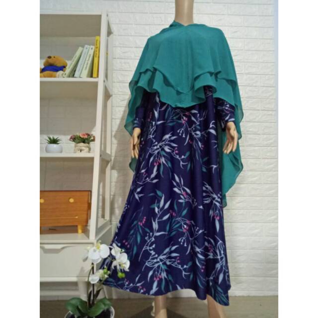 Gamis misbee set khimar ceruty