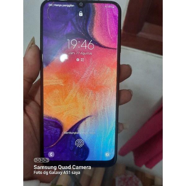 Lcd samsung a50 original copotan