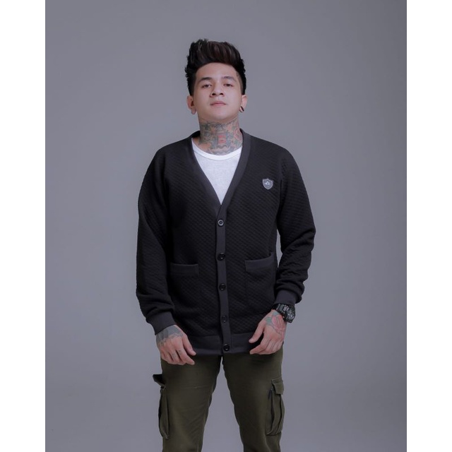 KMO Jaket Pria Cardigan Pria Sweater Pria Comfy Model Terbaru Kekinian