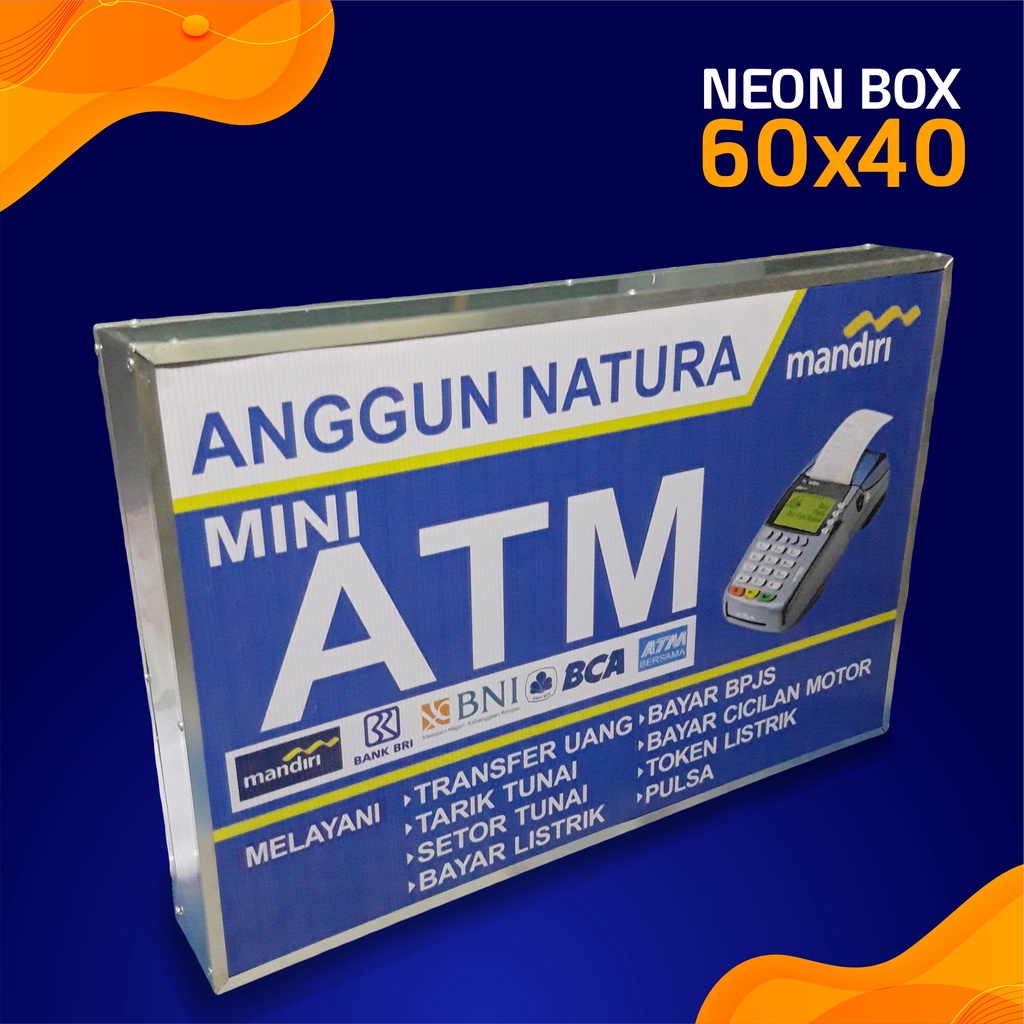 

NEON BOX BACKLITE PAPAN NAMA 70 x 50 / 100 x 50