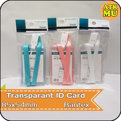 

Transparent ID Card Holder Lanyard Portrait Bantex