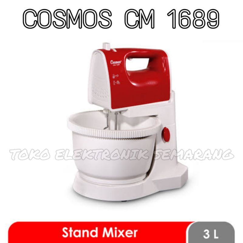 COSMOS STAND MIXER CM 1689 TURBO PENGADUK PENCAMPUR MANGKOK MANGKUK