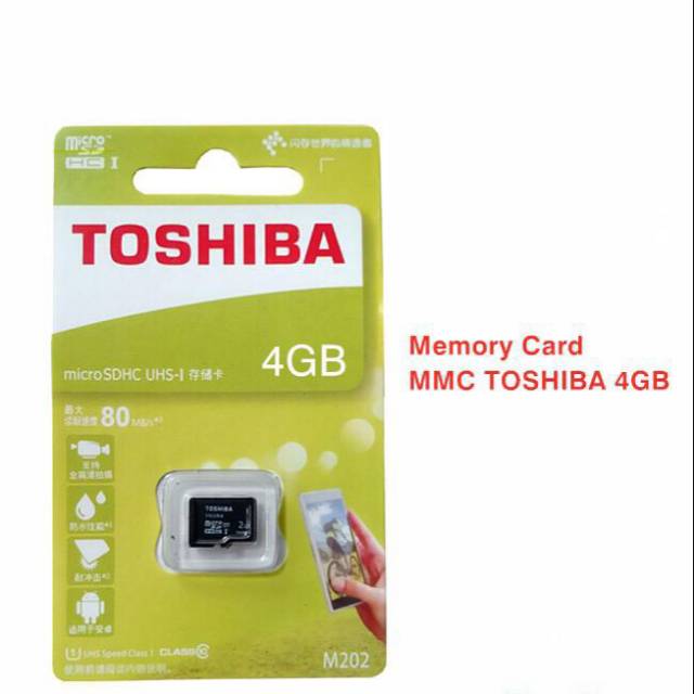 Micro SD Toshiba 4GB - Kartu Memory Card 4GB - MicroSD Toshiba - MMC