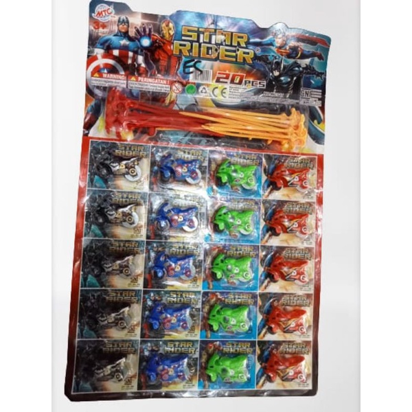 Mainan Motor GP anak tarik Spin Go Edukasi